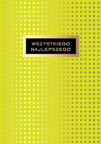 Karnet Kukartka PP - Wszystkiego najlepszego