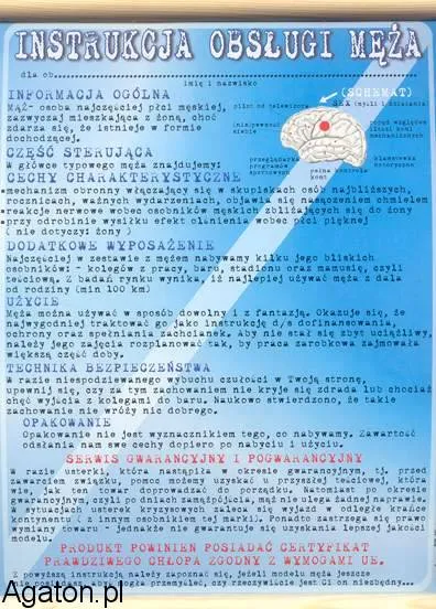Dyplom - Instrukcja obsługi męża