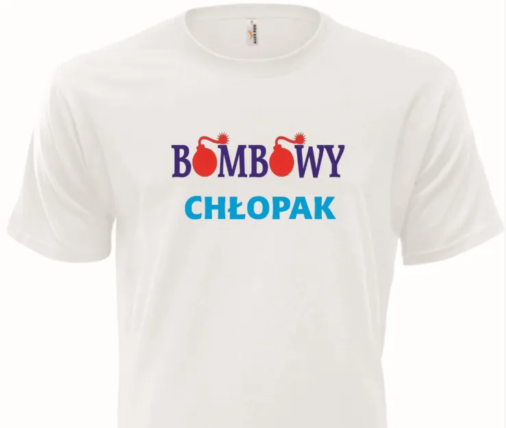 Koszulka biała - Bombowy chłopak
