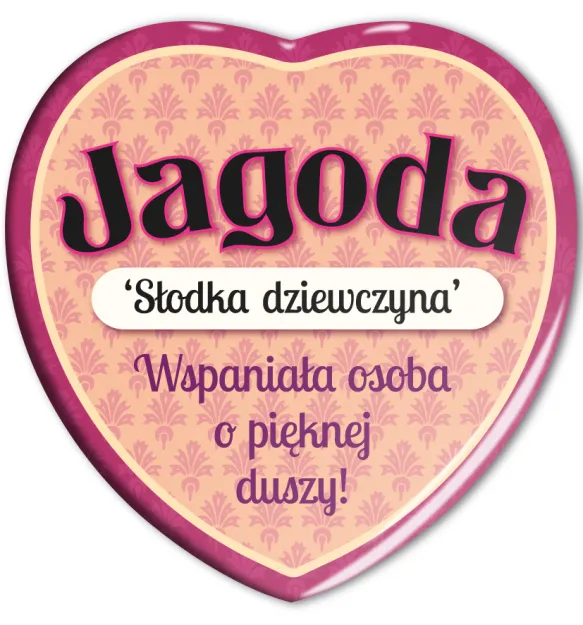Magnes serce - Jagoda. Słodka dziewczyna. Wspaniałą osoba o pięknej duszy!