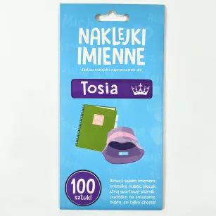 Naklejki imienne 100 szt. - Tosia
