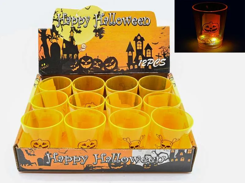 Kieliszek świecący led - Halloween (nadruk)