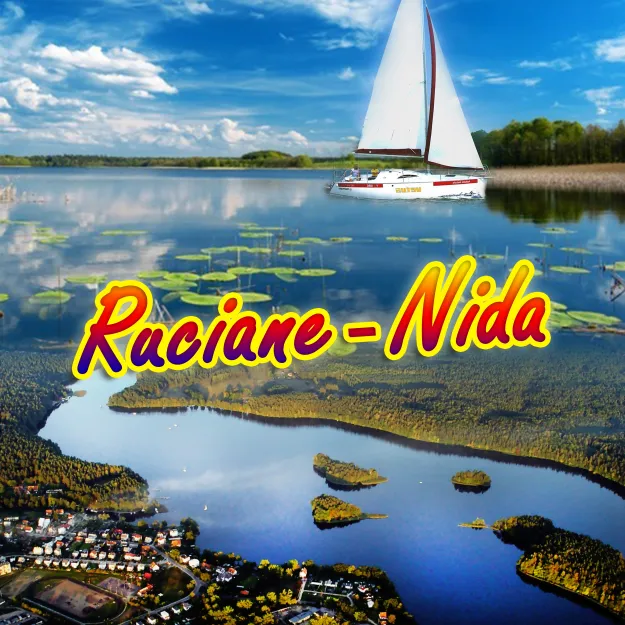 Poduszka obustronna, duża - Ruciane-Nida / Kraina Tysiąca Jezior 