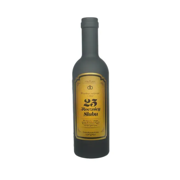 Zestaw akcesoriów do wina - Butelka - 25 rocznica ślubu
