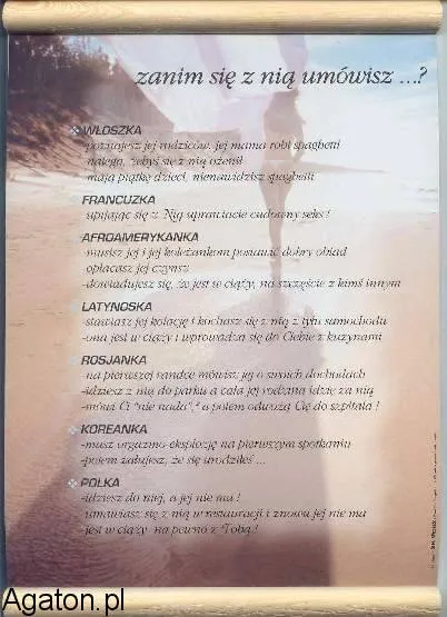 Dyplom - Zanim się z nią umówisz opis np. włoszką, rosjanką, koreanką ..itp.