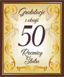 Etykieta na wino - Gratulacje z okazji 50 rocznicy ślubu - 2