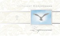 Zaproszenia 5 szt - Sakrament bierzmowania - 2