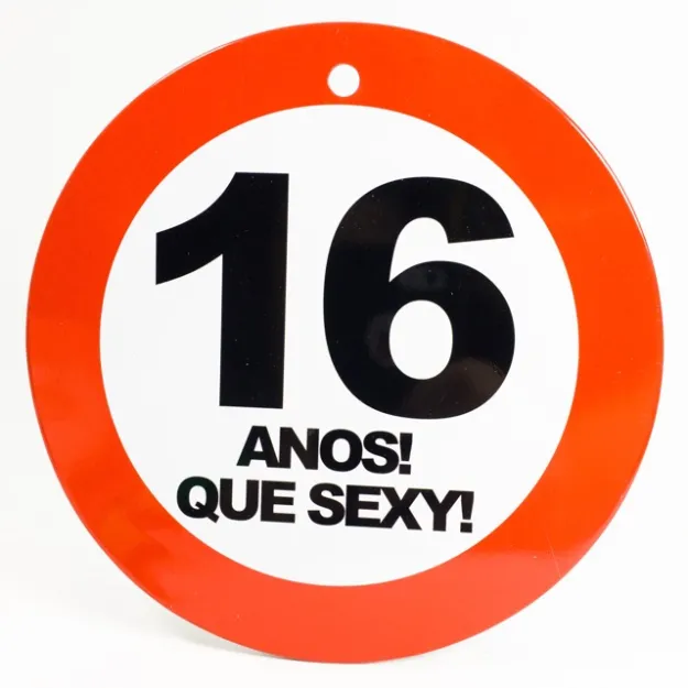 Plakietka z przylepcem - 16 Anos! que sexy