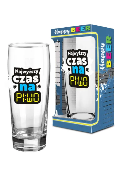 Szklanka do piwa - Najwyższy czas na piwo