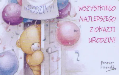 Karta kredytowa - Wszystkiego najlepszego z okazji urodzin ... - gratis!
