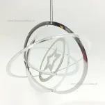 Zawieszka metalowa - Orbity i gwiazda - 2