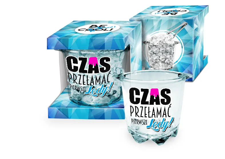 Szklany pojemnik do lodu - Czas przełamać pierwsze lody