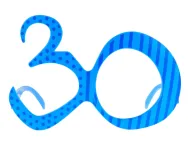 Okulary - 30 (niebieskie)