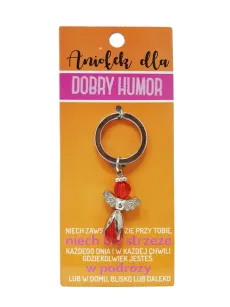 Brelok Kukartka - Aniołek dla - Dobry humor