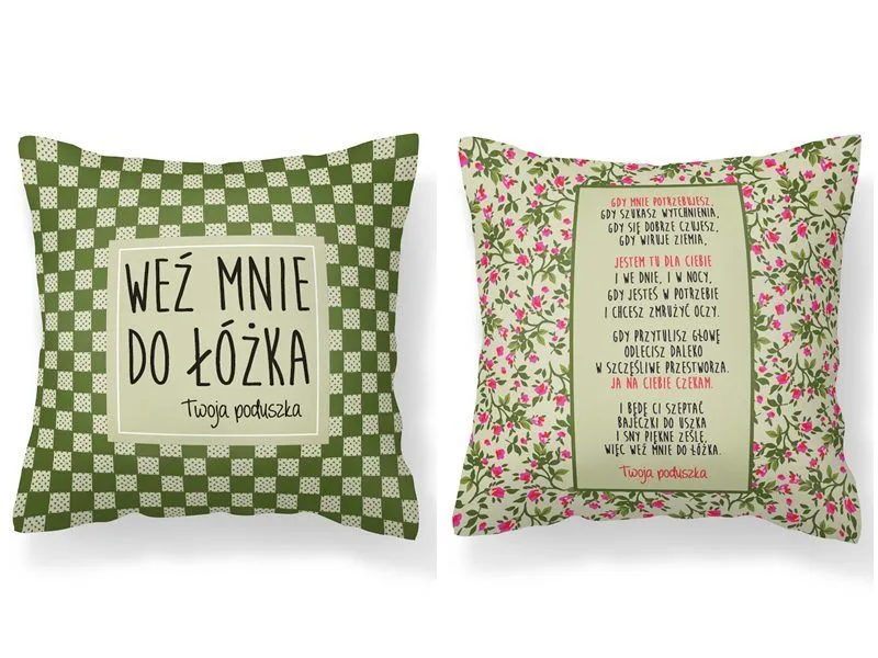 Poduszka Kukartka - Weź mnie do łóżka - Twoja poduszka