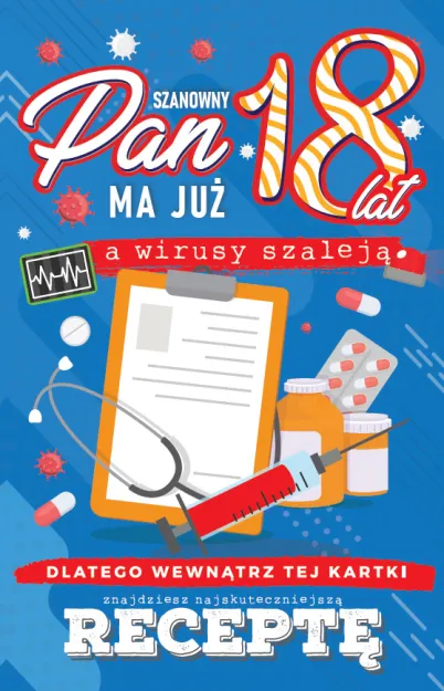 Karnet + recepta - Szanowny Pan ma już 18 lat, a wirusy szaleją