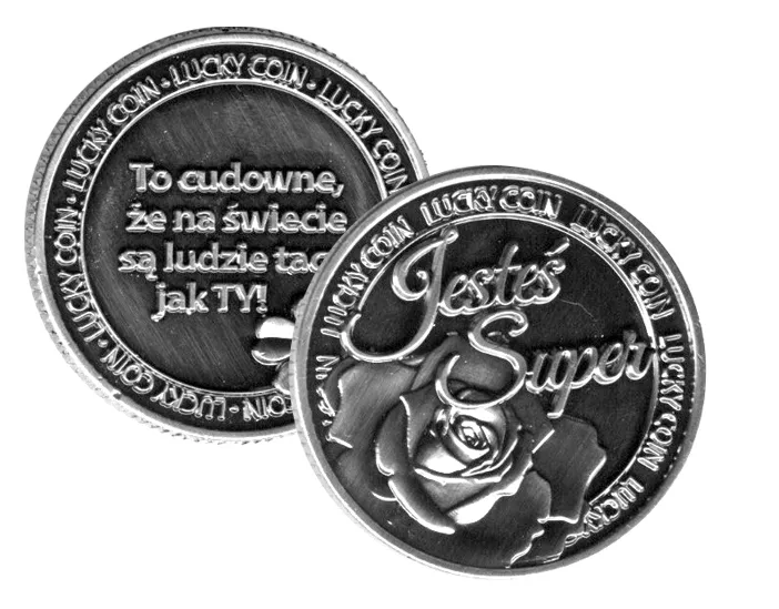 Moneta na szczęście Kukartka - Jesteś super