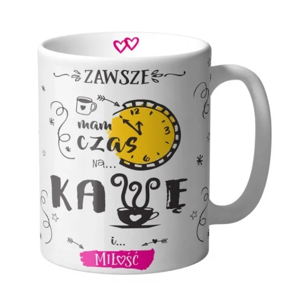 Kubek Kukartka - Zawsze mam czas na kawę i ... miłość