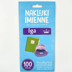 Naklejki imienne 100 szt. - Iga