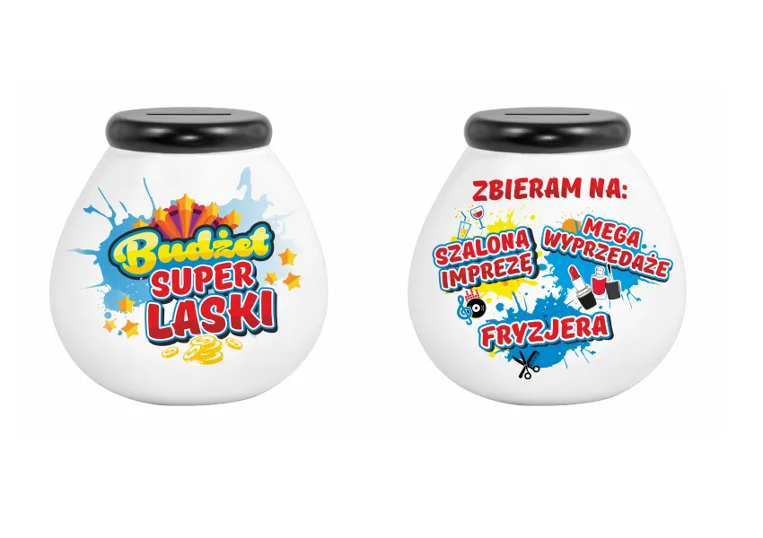 Skarbonka baryłka - Budżet Super Laski - Zbieram na: Szaloną imprezę, mega wyprzedaże, fryzjera