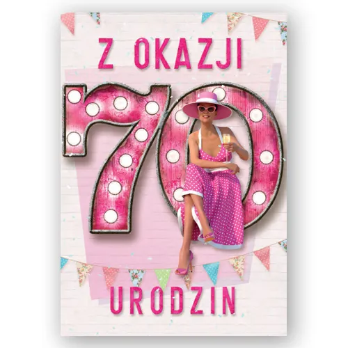Karnet - Z okazji 70 urodzin