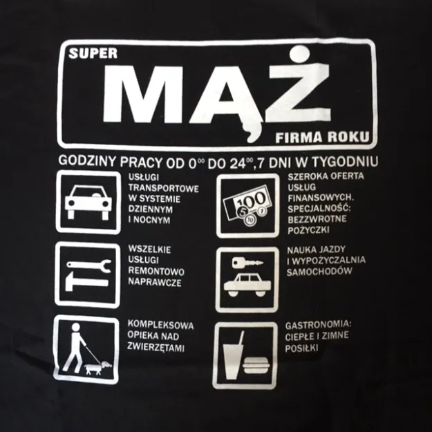 Koszulka - Super mąż - firma roku