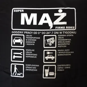 Koszulka - Super mąż - firma roku