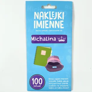 Naklejki imienne 100 szt. - Michalina