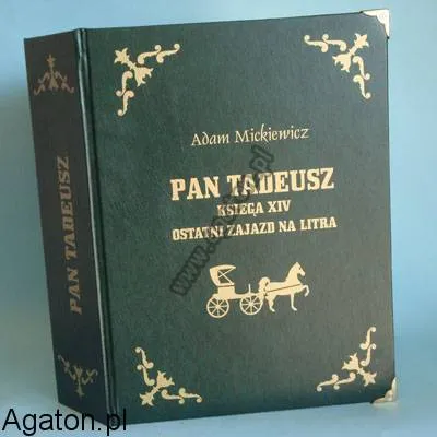 Książka na alkohol, duża - Pan Tadeusz księga XIV