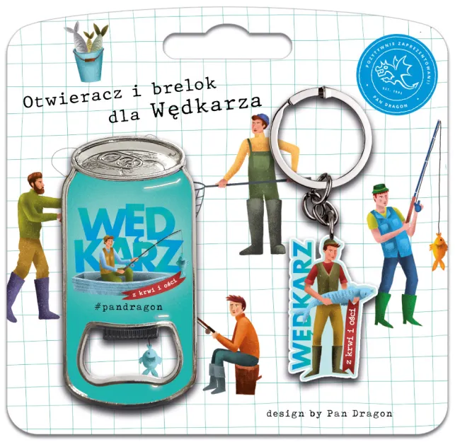 Brelok + otwieracz Porys - Wędkarz z krwi i ości