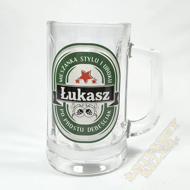 Kufel 0.3L - Łukasz Mieszanka stylu i uroku po prostu debeściak