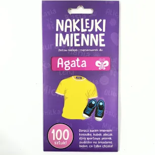 Naklejki imienne 100 szt. - Agata