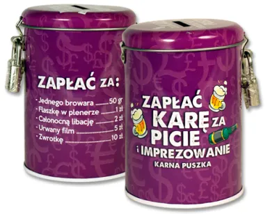 Karna puszka - Zapłać karę za picie i imprezowanie