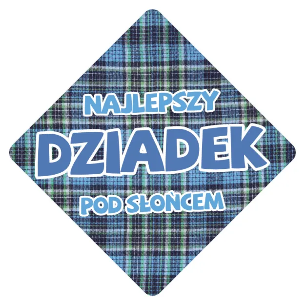 Tabliczka metalowa - Najlepszy Dziadek pod słońcem