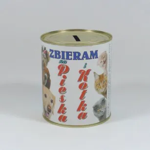 Skarbonka pucha -  Zbieram na pieska i kotka