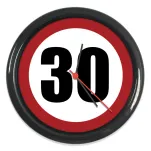 Zegar okrągły - 30 urodziny / rocznica - 4