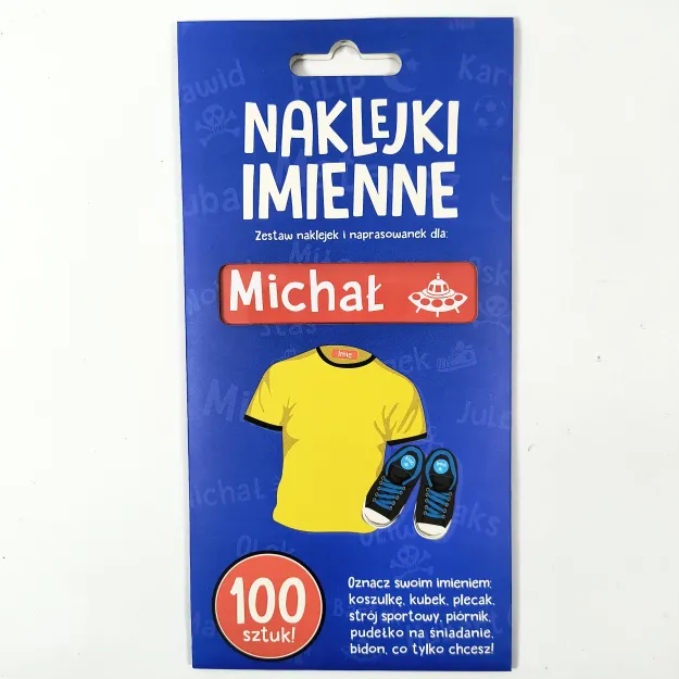 Naklejki imienne 100 szt. - Michał