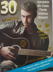 Karnet - 30 Urodziny, specjalnie dla Ciebie Twoje ulubione piosenki