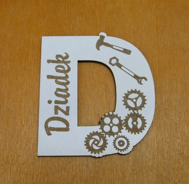 Magnesem literka D - Dziadek (narzędzia)