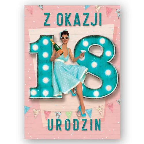 Karnet - Z okazji 18 urodzin