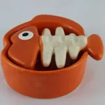 Popielniczka ceramiczna - rybka, mix kolorów - 4