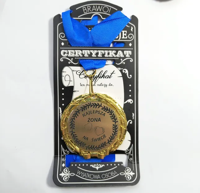 Medal w folii - Najlepsza żona na świecie