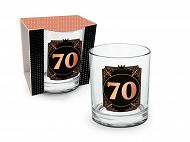 Szklanka whisky A - 70 urodziny / rocznica ślubu / lat pracy, itp