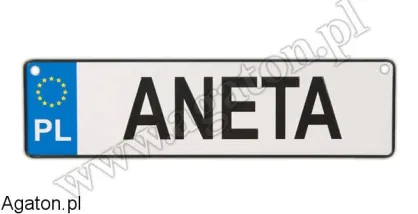 Tablica imienna - Aneta