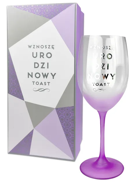 Kieliszek PasteLOVE - Wnoszę urodzinowy toast