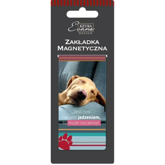 Zakładka magnetyczna do książki - Jeśli coś nie jest jedzeniem, to może zaczekać.