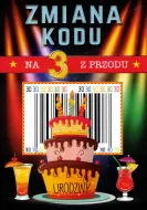 Karnet C5 - 30 urodziny - Zmiana kodu na 3 z przodu