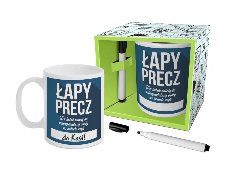 Kubek z pisakiem - Łapy precz! Ten kubek należy do...
