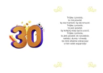 Karnet 3K - W dniu Twoich 30 urodzin - 2
