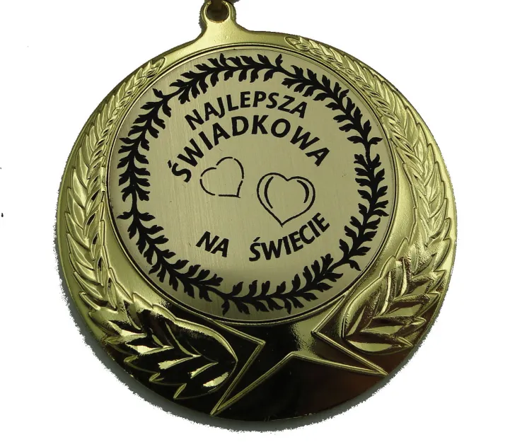 Medal w etui - Najlepsza świadkowa na świecie